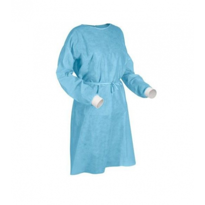  PPE 一次性不織布保護衣(藍色彈性束袖)  Standard EN13795-1(10件/包)